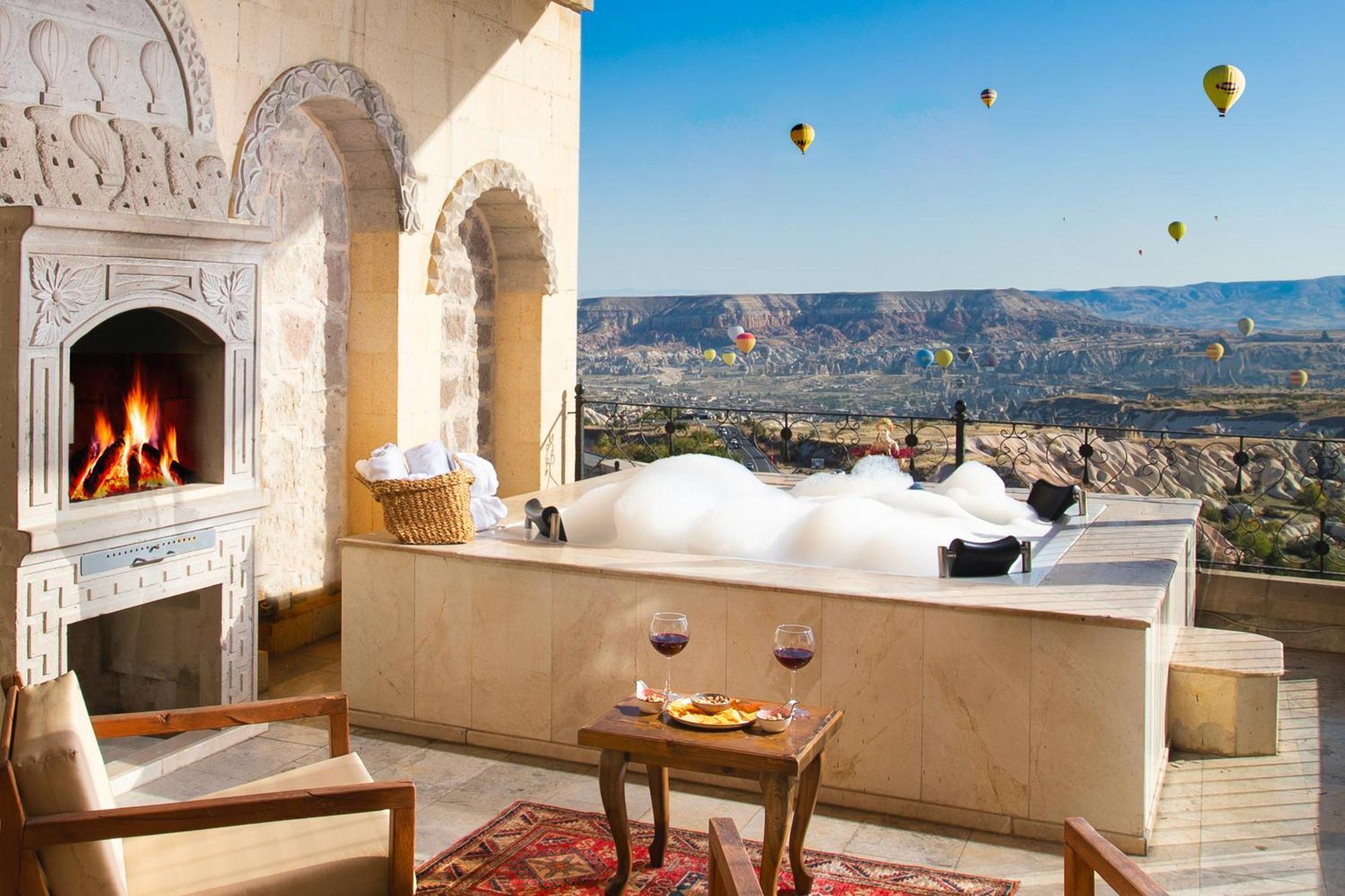 Simera In Cappadocia - Special Class - Best View Rooftop Uçhisar Exterior photo